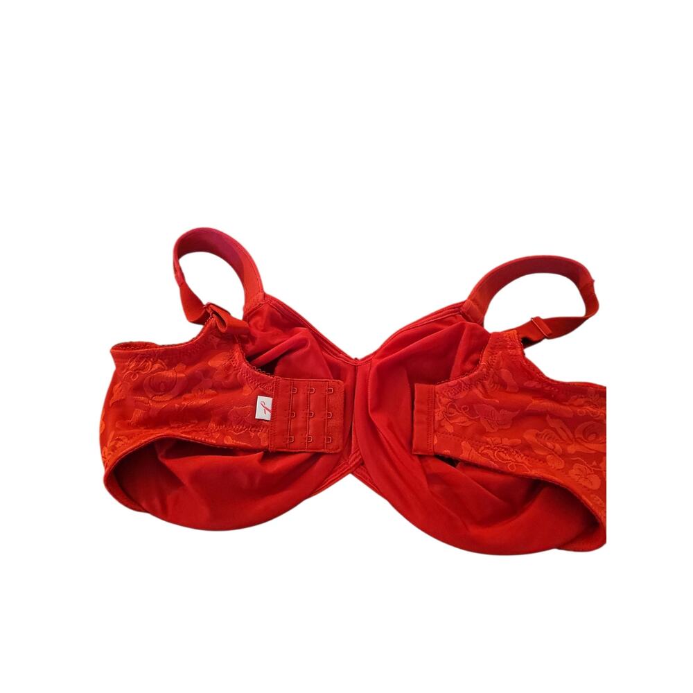 Wacoal 85567 Awareness Full Coverage Unlined Underwire Bra US Size 36G Red new - Picture 4 of 7